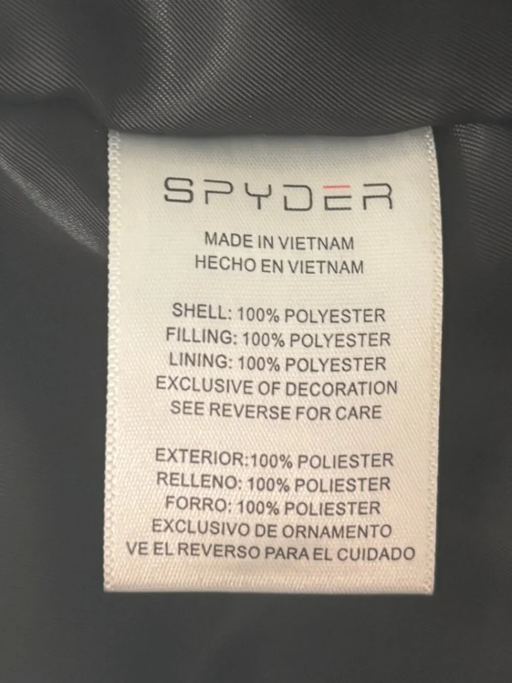 Spyder Kids Technical Winter Ski Jacket Grey Black Size M 10/12